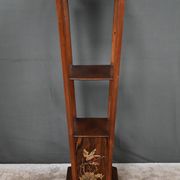 Large Cherry & Walnut Stool, Asian style – Early 20th century
