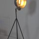 Industrial lamp with adjustable aluminum lampshade