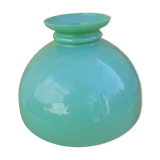 Globe lampshade in green opaline