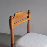 2 Carved solid pine chairs | Denmark | 1970s