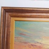 Tableau vue mer. Excellent état.