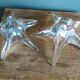 Daum France starfish crystal candlesticks