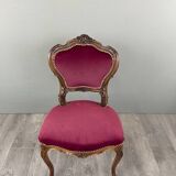 Ensemble chaise et repose-pieds de style louis xv, xixe siècle