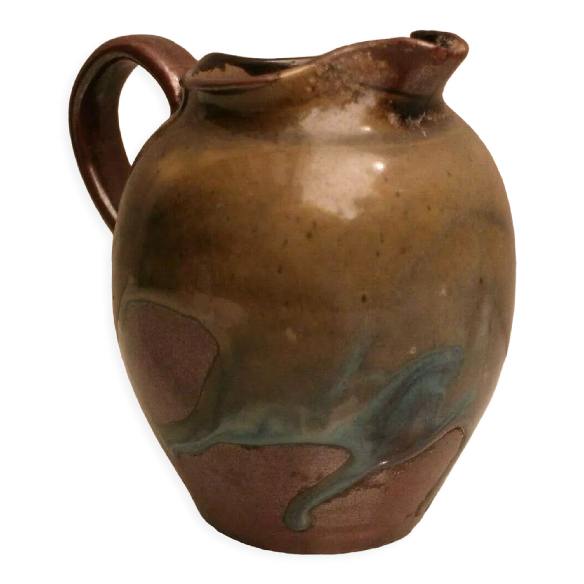 Pitcher in glazed sandstone
