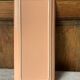 Large antique salmon pink log cake dish