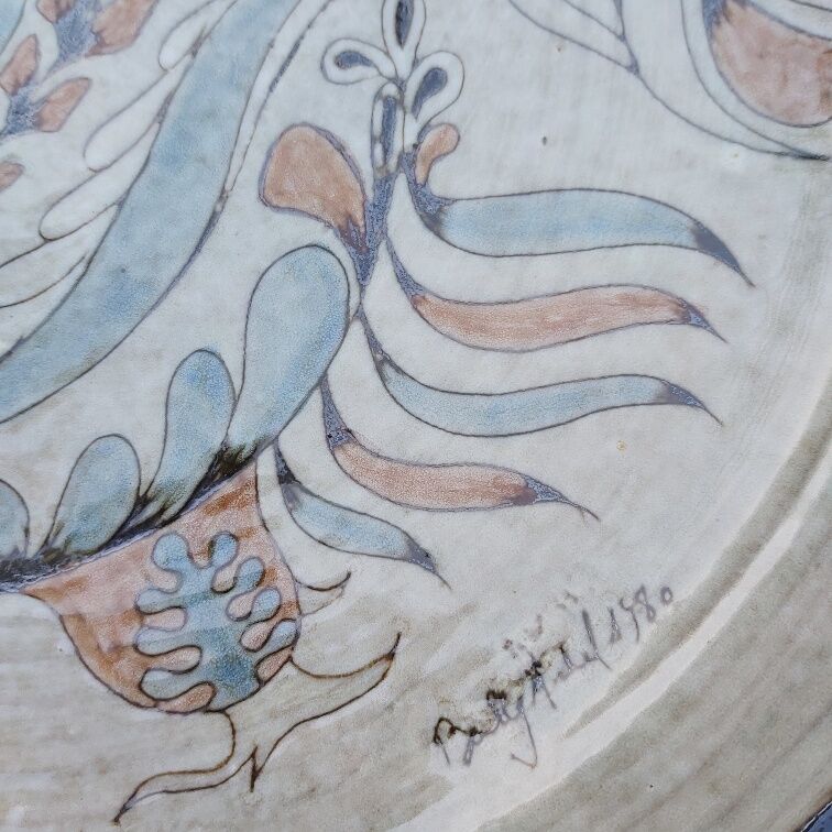 Michel Bailly ceramic dish 1980