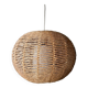 Mid Century sisal lamp, ball lamp, hanging lamp, cottage style Germany