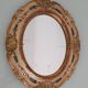 19th century painted wooden mercury mirror