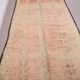 Peach Vintage Moroccan Rug 172 x 400 - Berber Wool Rug - Handmade Boho Rug