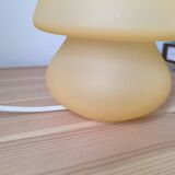 Frosted glass mushroom lamp