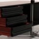 Bureau d'angle exécutif 'T96' d'Osvaldo Borsani pour Tecno en bois laqué noir