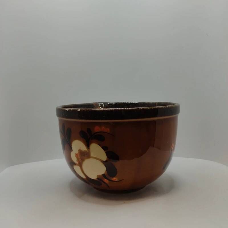 Set of 2 Schramberg SMF Triberg bowls, vintage German ceramic, floral design.