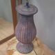 Glazed terracotta lamp