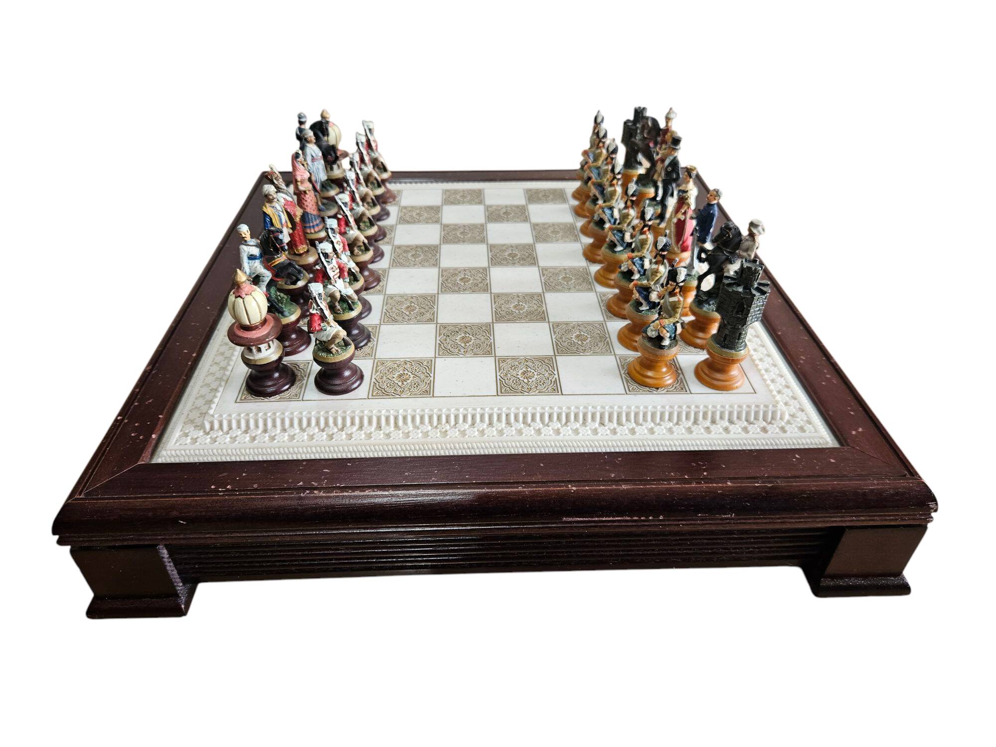 Franklin Mint Raj Collectible Chess Sets, 1970s.