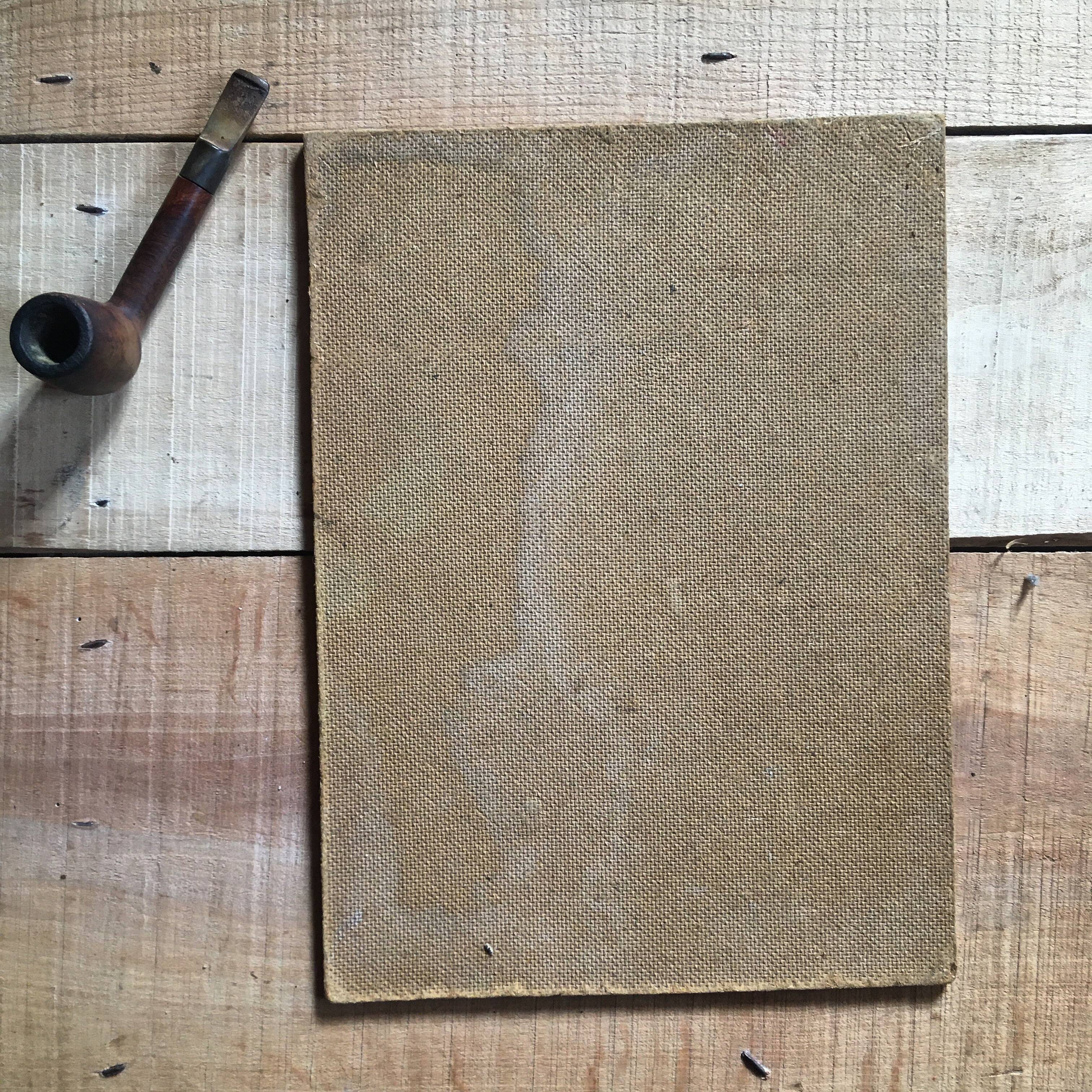 Portrait of a man with oil painting. Oil on Isorel. Oil painting. 1930s. Vintage portrait.