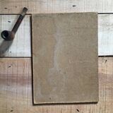 Portrait of a man with oil painting. Oil on Isorel. Oil painting. 1930s. Vintage portrait.