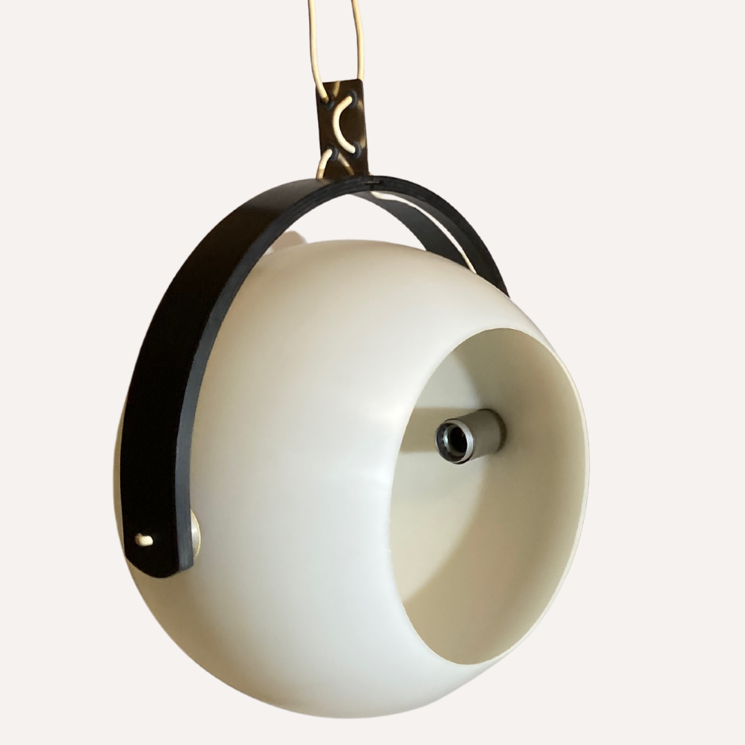 Space age ball sphere pendant by Temde Switzerland, 1970s
