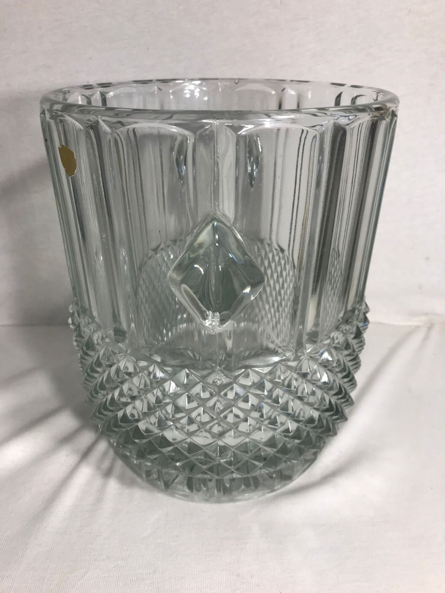 Old glass mold bohemian bar vintage crystal champagne bucket