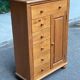 Commode anglaise à tiroirs en bois années 80