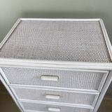 Chiffonnier vintage en osier