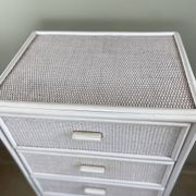 Vintage wicker chest of drawers