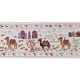 Vintage hand-embroidered tablecloth 51x188 cm