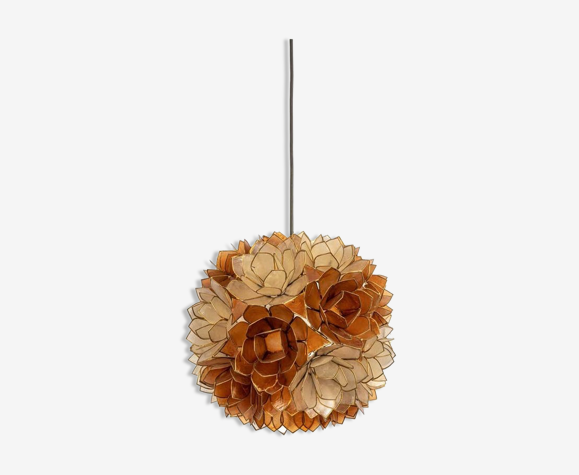 Suspension ball in pearly capiz shell Germany 1960s