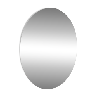 Miroir biseauté ovale à poser