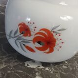 Suspension opalin glass - screen printing - 70s