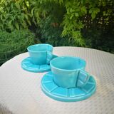 Art deco cups with saucer