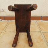 Tabouret ancien en orme