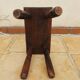 Antique elm stool