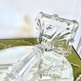 Portieux molded glass candle holder