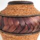 Large basket in vintage wicker rattan