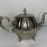 Vintage silver metal teapot from the 1930s