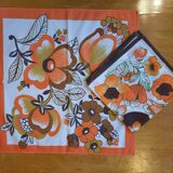 Serviettes de table en organdi années 70