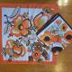 Serviettes de table en organdi années 70