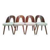 4 chaises de salle à manger par A. Suman pour Tatra Nabytok, Ancienne Tchécoslovaquie, 1960s