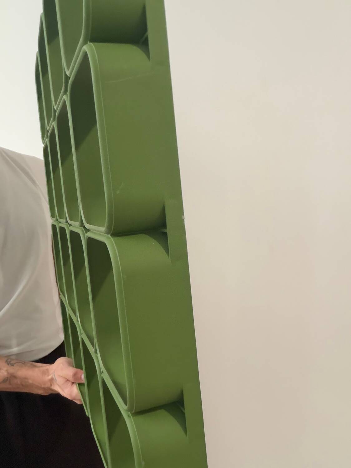 Space Age Wall or Ceiling Panel System in Green Plastic, S