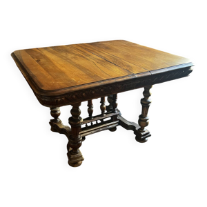 Table extensible Henri II en noyer