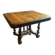 Table extensible Henri II en noyer massif