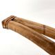 Lampadaire sculptural en rotin cintré