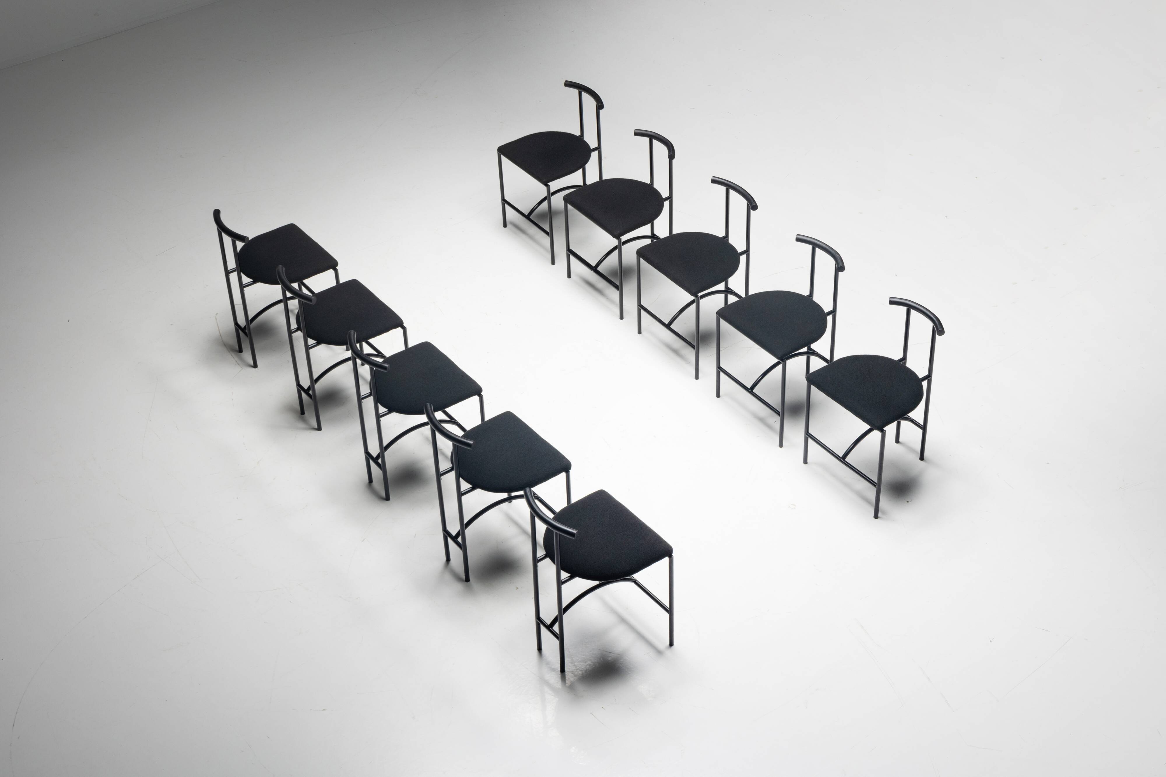 Postmodern "Tokyo" Dining Chairs by Rodney Kinsman for Bieffeplast, Italy, 1980s