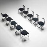 Postmodern "Tokyo" Dining Chairs by Rodney Kinsman for Bieffeplast, Italy, 1980s