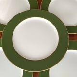 Bernardaud 6 large Limoges porcelain presentation plates