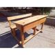 Old double school desk