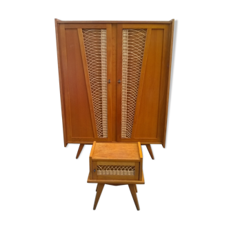 rattan bedside cabinet and sounds