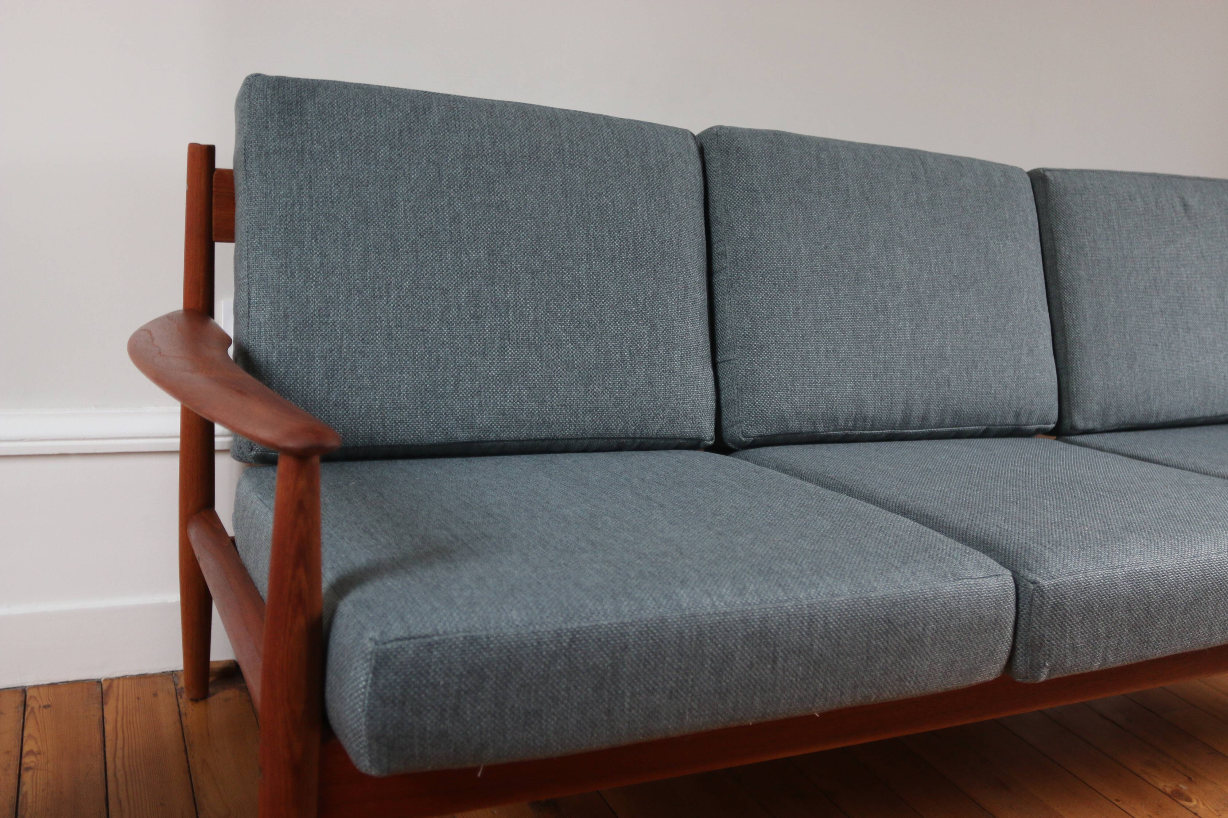 Scandinavian teak bench by Grete Jalk