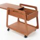 Sika Mobler sewing trolley, teak, Denmark, vintage, 1960s