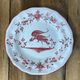 Set of 6 earthenware plates from Moustiers, featuring birds and flowers.